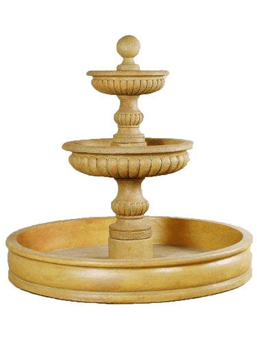 Sparta Water Pond Outdoor Cast Stone Garden Fountain Fountain Tuscan